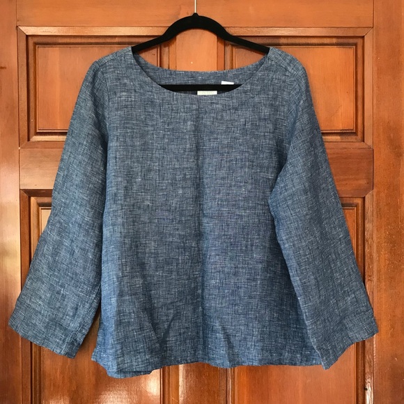 Sigrid Olsen 100% Linen Blouse - Picture 2 of 12